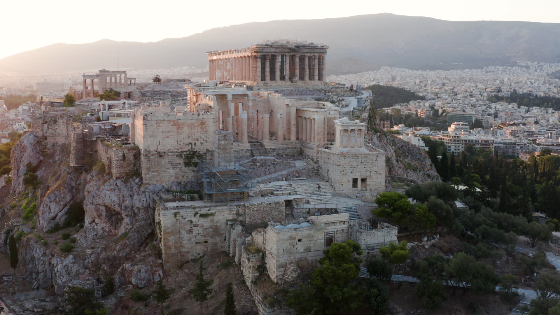 Aerial view of the Acropolis, Athens